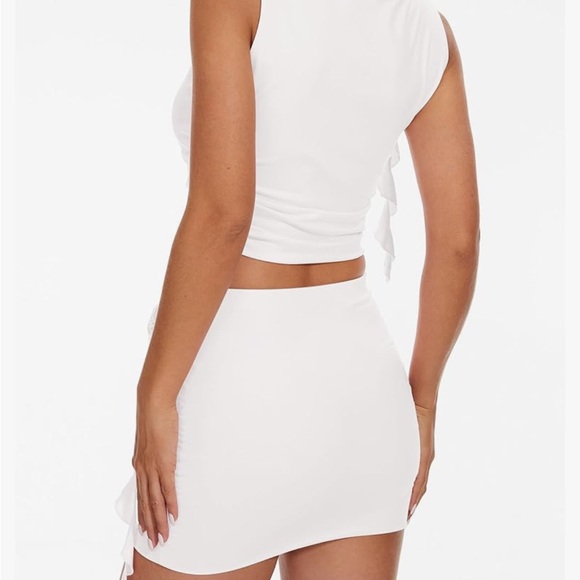 Women’s White Bridal Skirt Set Size Small White Ivory - Picture 5 of 5